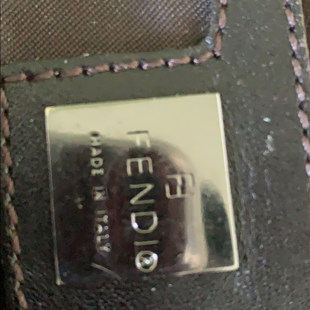 Fendi Brown Monogram Zucchino Bag with Dark Brown Trim - Picture 6 of 9